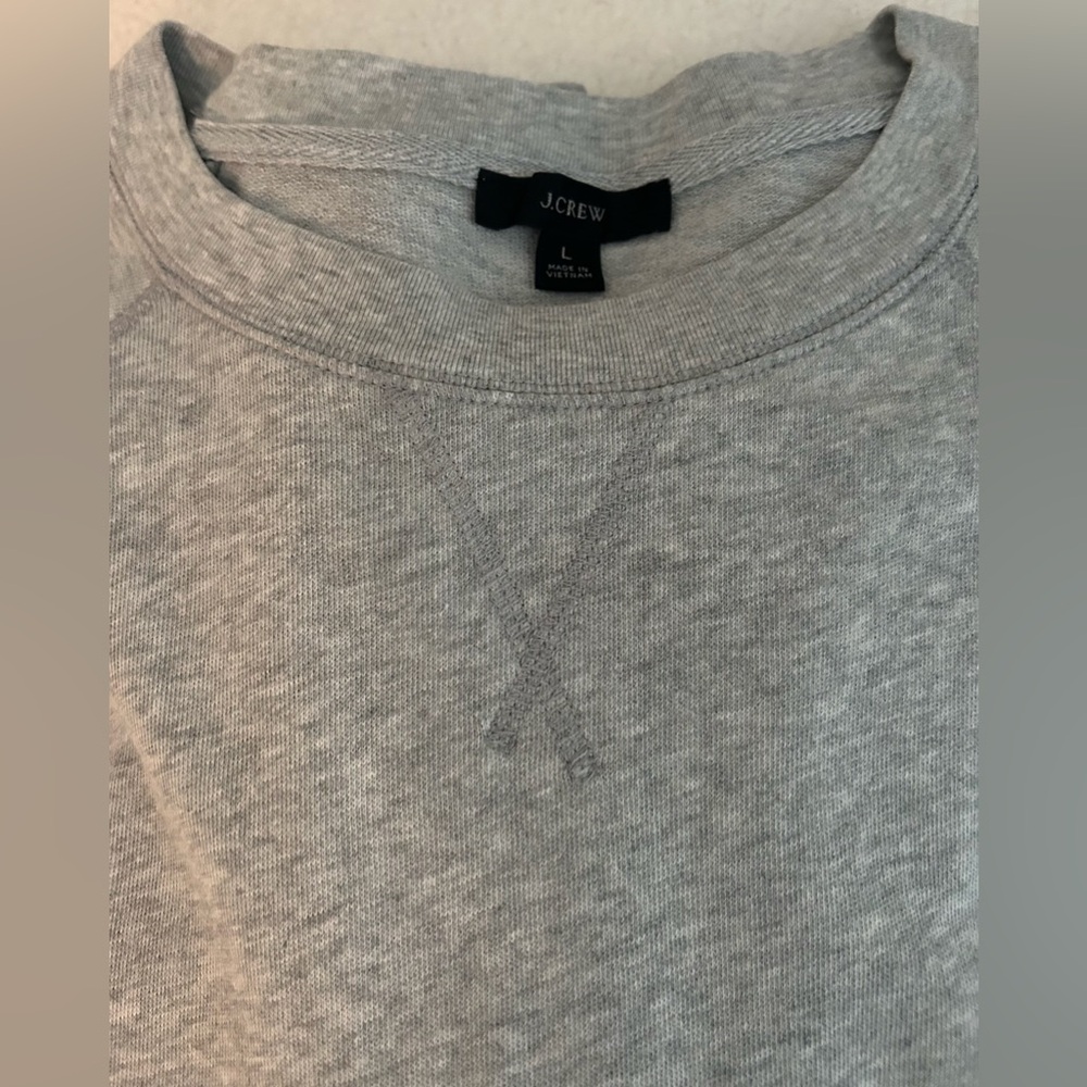 J. Crew Gray Crewneck Dress